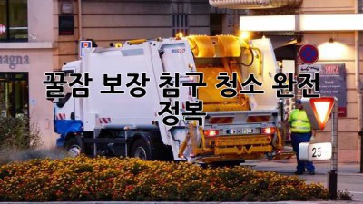 꿀잠 보장! 침구 청소 완전 정복 🛌✨